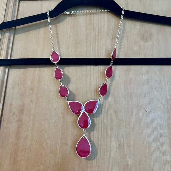(Bundle 3 for $15) Charming Charlie Two Sided Teardrop Necklace - Picture 1 of 5